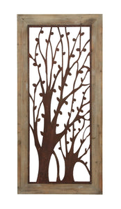 Enchanting Wall Plaque With Garden Trees