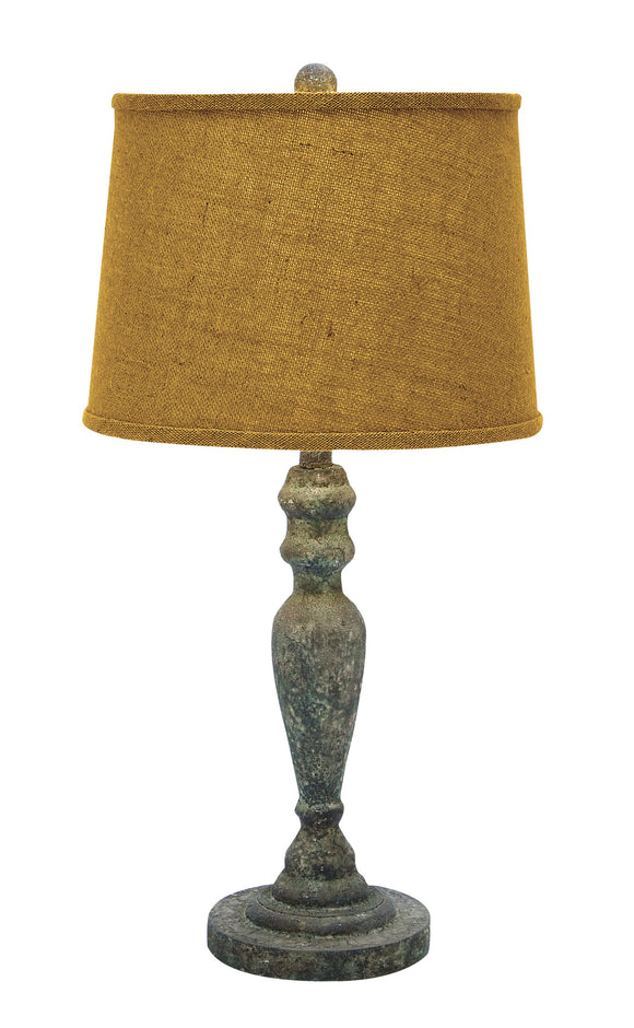 Classic Solid Wooden Table Lamp with Stable Base Design