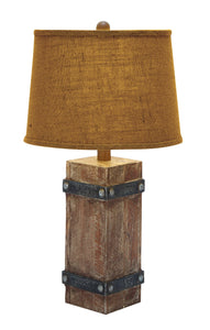 Classy Wooden Table Lamp with Beautiful Shade Design