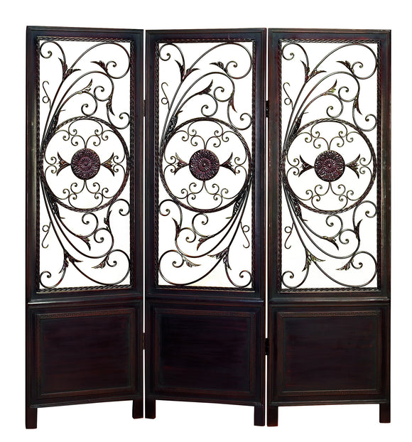 WOOD METAL 3 PANEL SCREEN ULTIMATE IN ITS CATEGORY