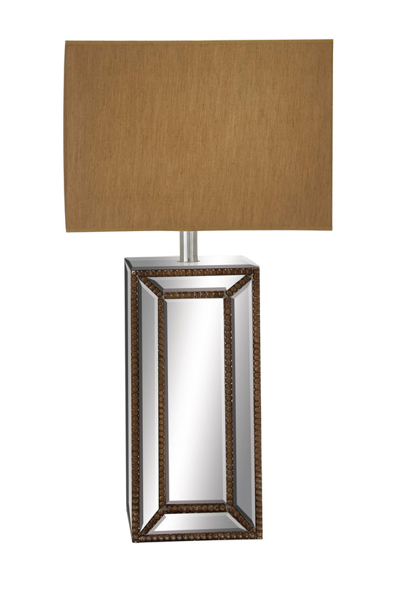 The Distinctive Wood Mirror Table Lamp