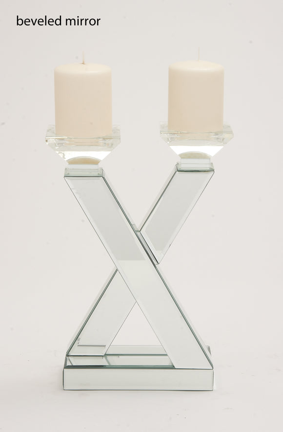 The Very Cool Wood Mirror Candle Holder