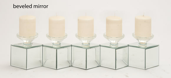 The Lovely Wood Mirror Candle Holder