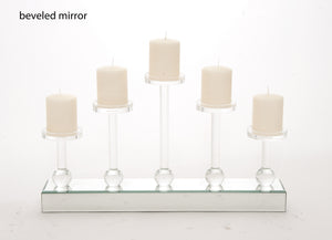 The Astutely Beautiful Wood Mirror Candle Holder