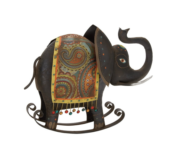 Beautiful Well Designed Metal Rocking Elephant