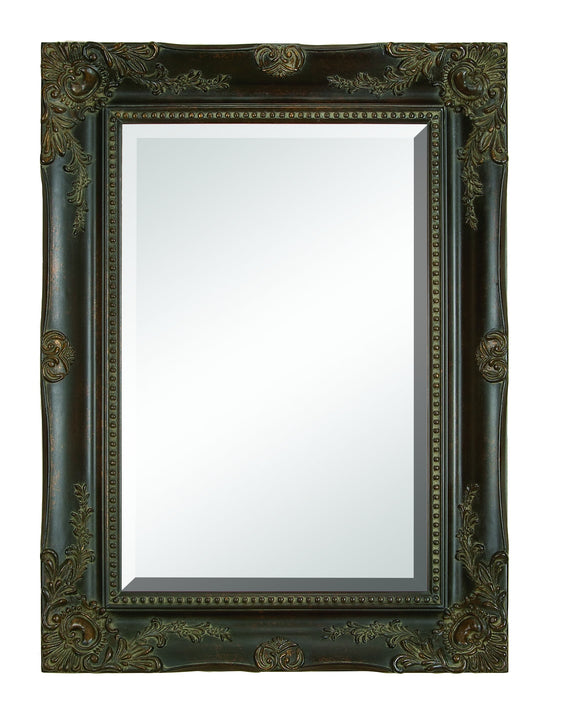 WOOD BEVEL MIRROR LOOKING MIRROR TO FEEL GREAT