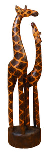 WOOD GIRAFFE BEAUTIFULLY CARVED