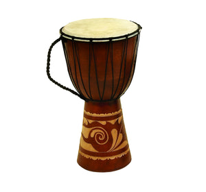 WOOD LEATHER DJEMBE DRUM DJEMBE TOCA WOOD / LEATHER