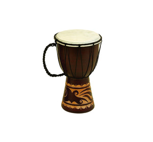 WOOD LEATHER DJEMBE DRUM FOR DECOR WITH MUSICAL BLEND