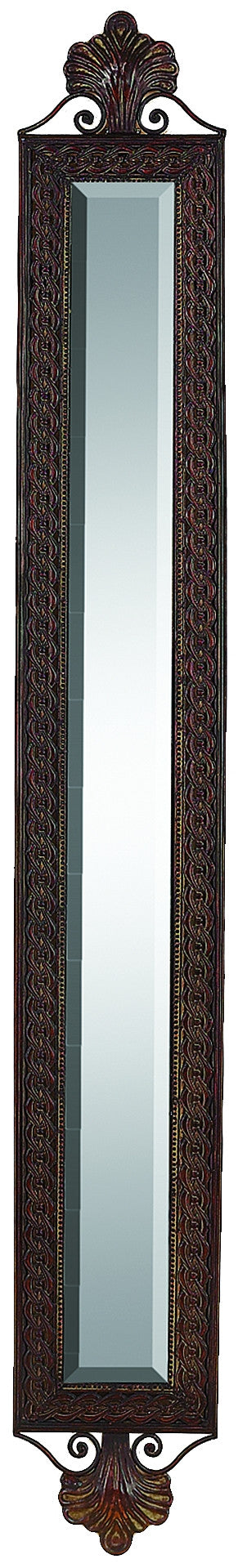 METAL DECORATIVE MIRROR ADORED WITH SMALL METALLIC ACCENTS