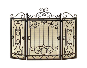 METAL FIRE SCREEN FOR COMPLETE SAFETY AT FIRE PLACE