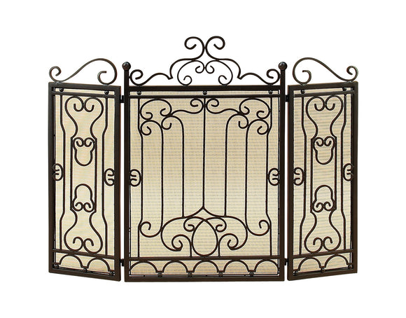 METAL FIRE SCREEN FOR COMPLETE SAFETY AT FIRE PLACE