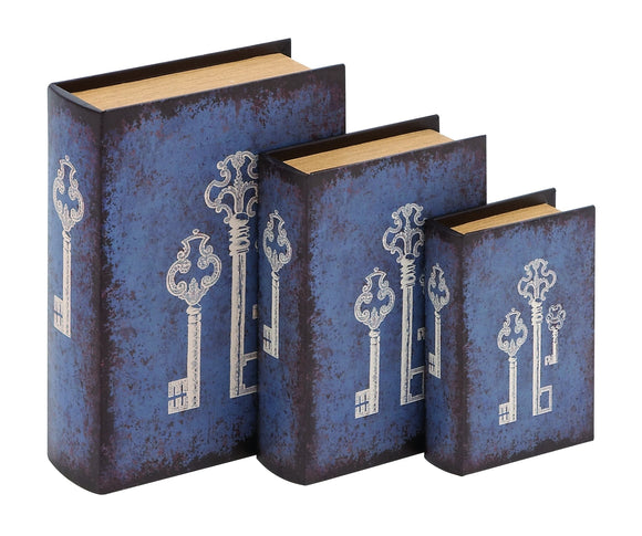 Antique Key Themed Wooden Vinyl Book Sets