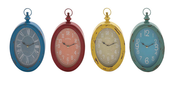 The Must Have Metal Wall Clock 4 Assorted