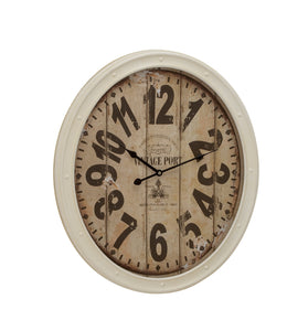 Buckingham Contemporary Styled Metal Wall Clock