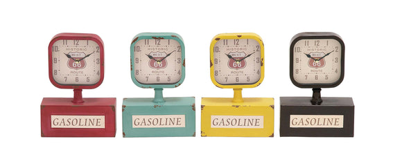 The Lovely Metal Desk Clock 4 Assorted