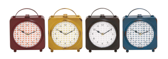 The Delightful Metal Desk Clock 4 Assorted