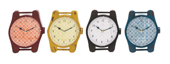 The Jolly Metal Desk Clock 4 Assorted