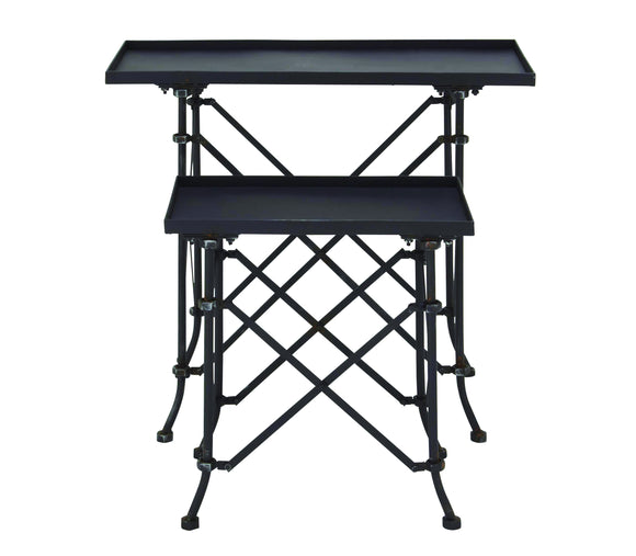 Stylish Non Corrosive Metal Accent Table in (Set of 2)