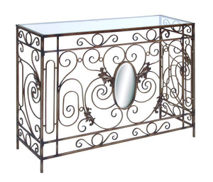 Stylish and Unique 32"H Metal Console Table with Modern Trends