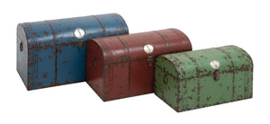 The Cool Set of 3 Metal Trunks