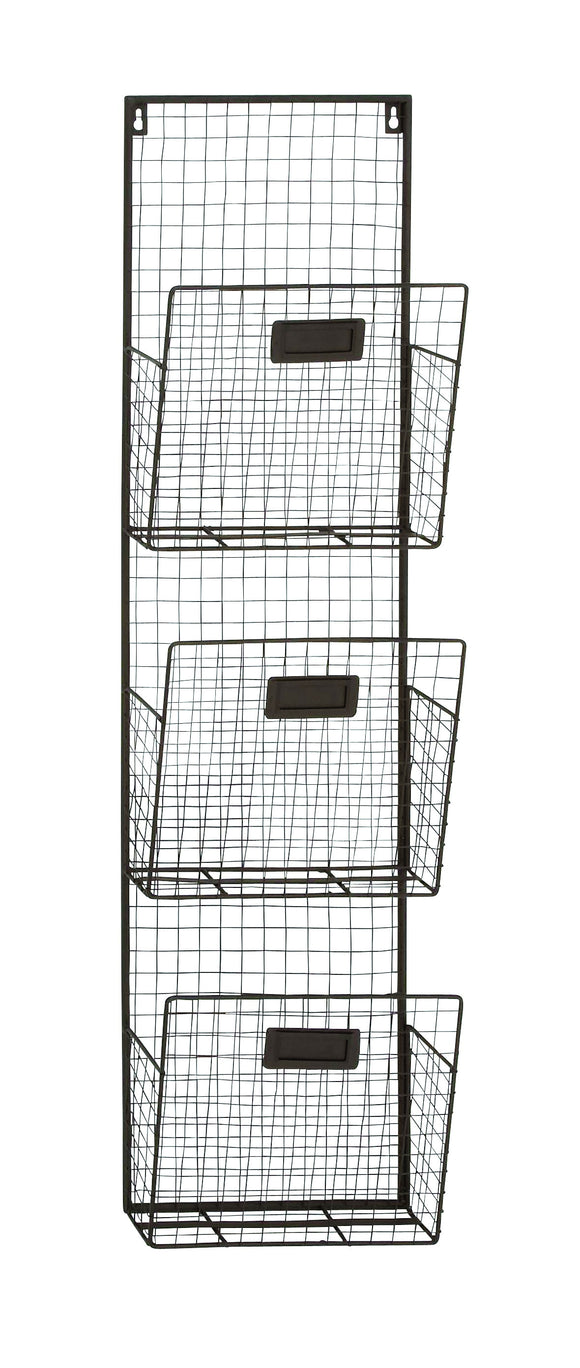 Three Tier  Metal Wire Wall Unit