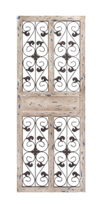 The Charming Wood Metal Wall Panel