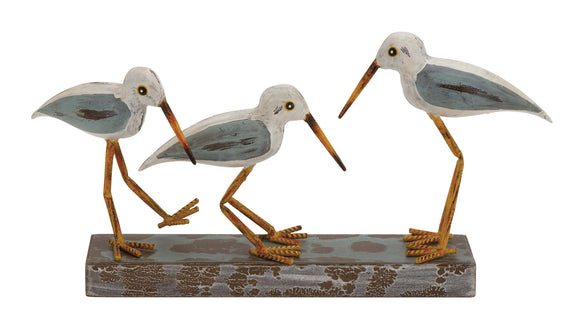 The Mesmerizing Wood Metal 3 Birds on Stand