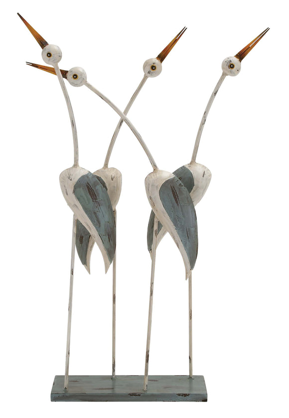 Creative Styled Beautiful Metal 4 Cranes on Stand