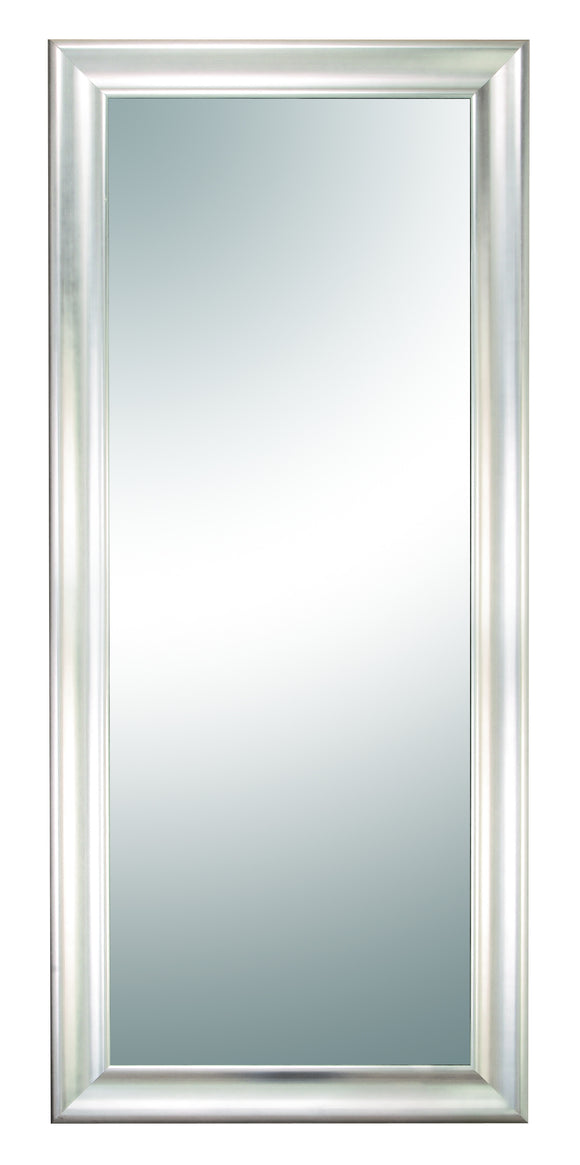 WOOD BEVELED MIRROR SILVER COLOR