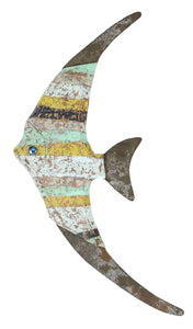 Wood Fish Wall Décor with Beautiful Fish Styled Design