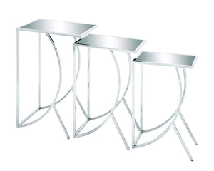 Metal Glass Table with Suave Appeal and Solid Construction