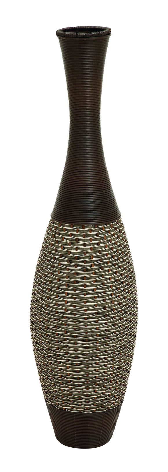 Polyresin Vase with Exquisite Jute Work