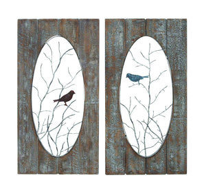 Wooden Assorted Set of 2 Panel Wall Décor