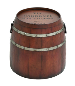 American Cowboy Themed Classy Metal Barrel Table