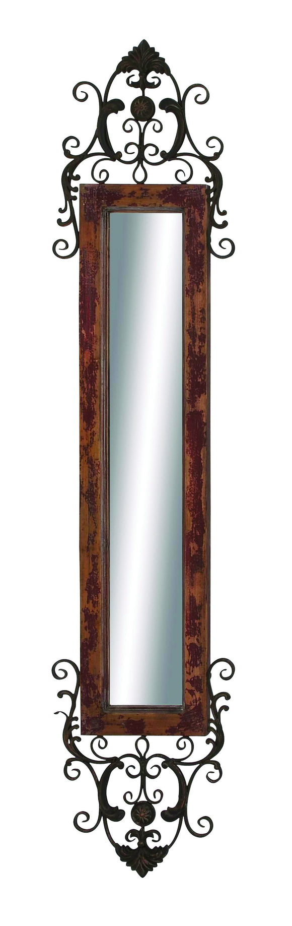 Guanghuá (Sleek) Wood Metal Wall Mirror