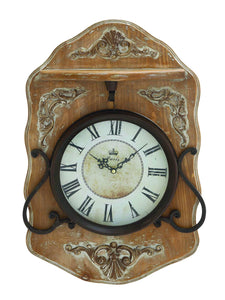 Bratsell classy wood metal wall clock