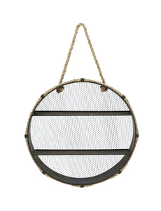 Unique Metal Wall Rope Round Shelf