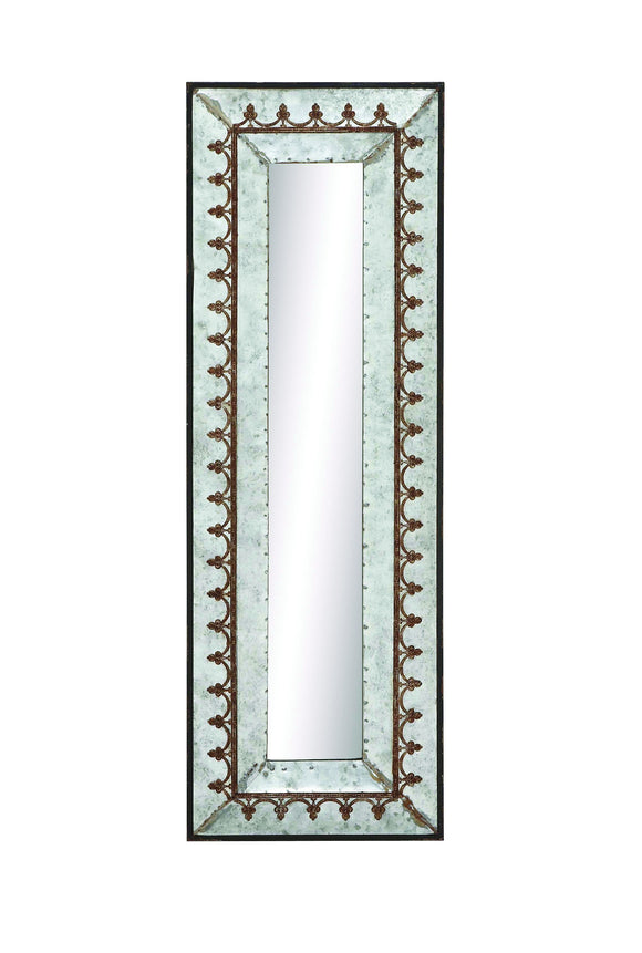 Elegant Silver Metal Framed Decorative Wall Mirror