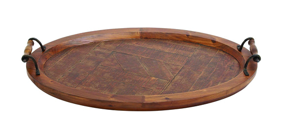 Jingrén (Amazing) Wood Metal Tray