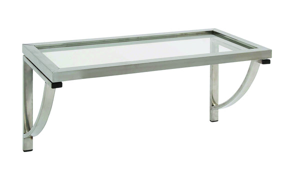 The Xiàndài (Modern) Stainless Steel Glass Wall Shelf