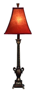 POLYSTONE TABLE LAMP IVORY COLOR SHADE