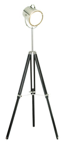 Unique Lamps - Wood Metal Glass Floor Studio Lamp 64"H