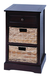 Modern Cabinet With 2 Wicker Baskets