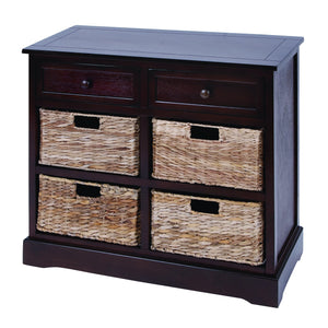 Mastercraft Basket Cabinet With 4 Wicker Baskets