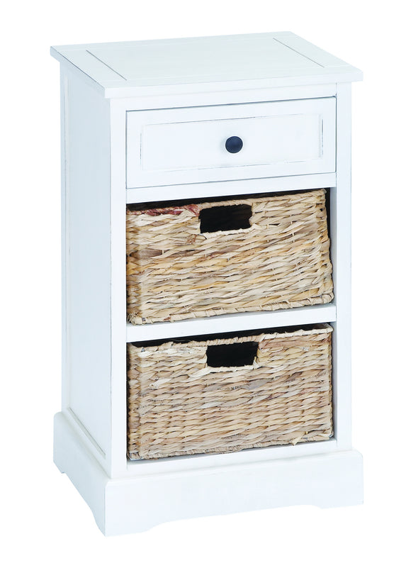 Classic Wood Basket Cabinet Brandishing Fine Detailing