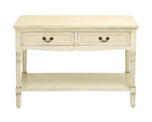 Console with Additional Storage Capability and Brass Handles