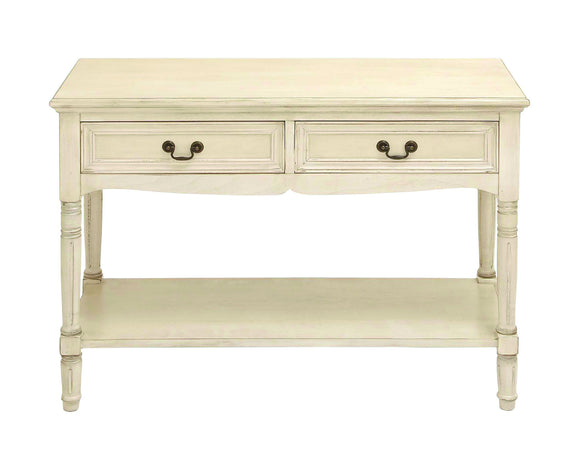 Console with Additional Storage Capability and Brass Handles