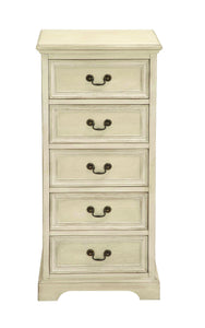 Tall Dresser with Large Storage Capacity in off White Shade