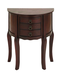 Wood Night Stand with Wood Brown Shade & Useful Drawer Front